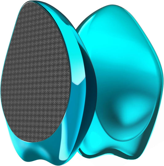 Anjocare 2In1 Nano Glas Hornhautentferner,Hochwirksame Hornhaut Entfernung Für Nass&Trocken Füsse,Professionelle Hornhautfeile Hornhautraspel Zur Fußpflege Sicher&Schnell Hornhautentfernung (Blau)